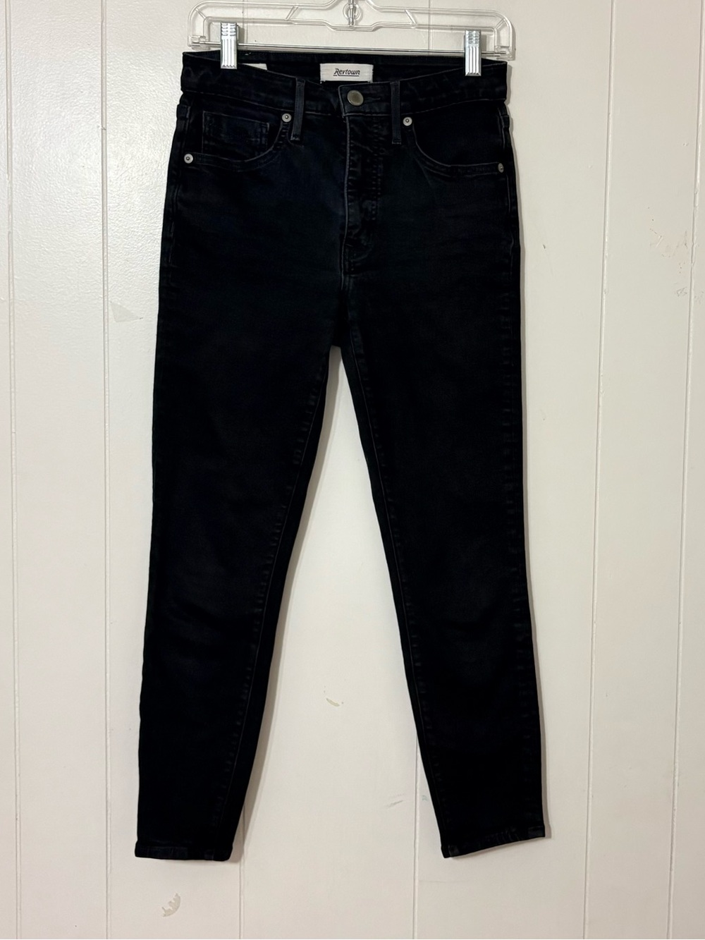 Revtown High Rise Skinny Ankle Jeans Women’s 27 Black Stretch Denim